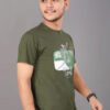 Graphic t-shirt -Dark green