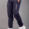 Printed stretch joggers-Blue